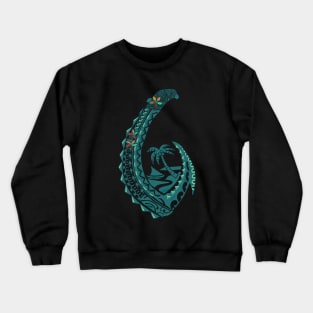 Samoan Village Tribal Hook Crewneck Sweatshirt